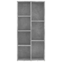 Libreria Grigio Cemento 50x25x106 cm in Truciolato 801111