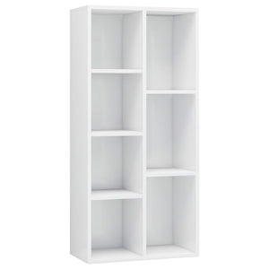 Libreria Bianca Lucida 50x25x106 cm in Truciolato 801113