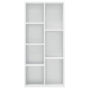 Libreria Bianca Lucida 50x25x106 cm in Truciolato 801113