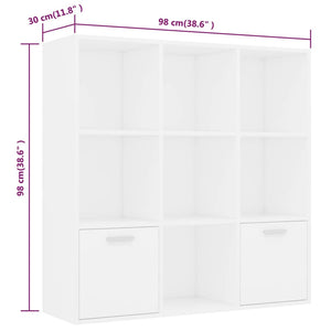 Libreria Bianca 98x30x98 cm in Truciolato cod mxl 33788