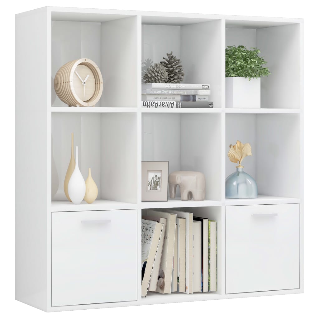 Libreria Bianco Lucido 98x30x98 cm in Truciolato cod mxl 33801