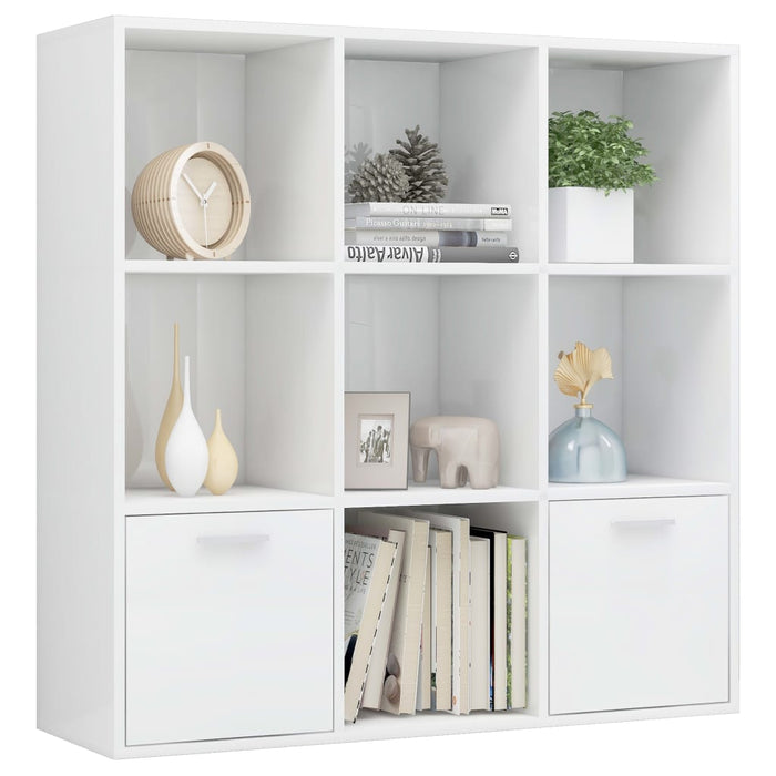 Libreria Bianco Lucido 98x30x98 cm in Truciolato cod mxl 33801