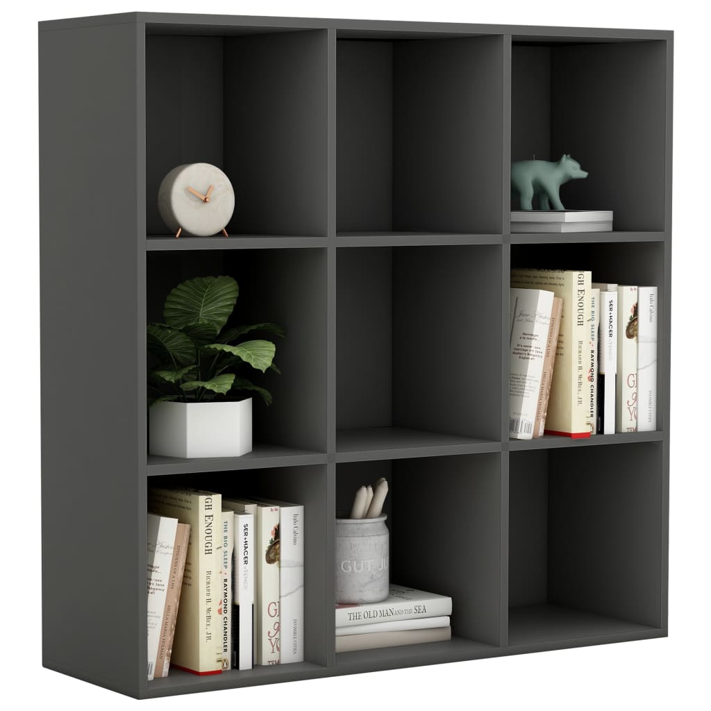 Libreria Grigia 98x30x98 cm in Truciolato cod mxl 39262