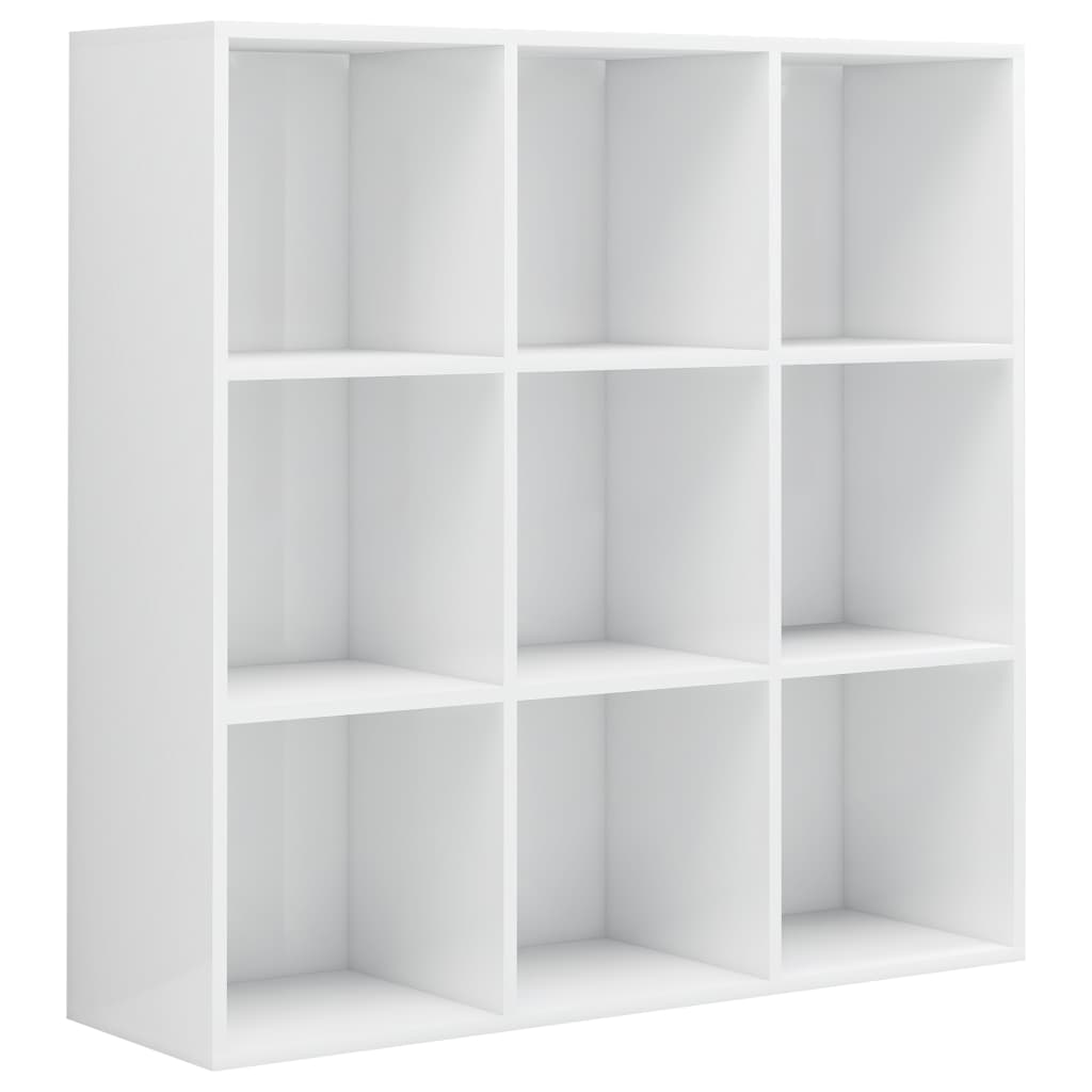 Libreria Bianco Lucido 98x30x98 cm in Truciolato cod mxl 7370