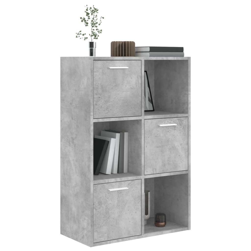 Armadietto Grigio Cemento 60x29,5x90 cm in Truciolato