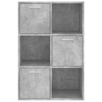 Armadietto Grigio Cemento 60x29,5x90 cm in Truciolato