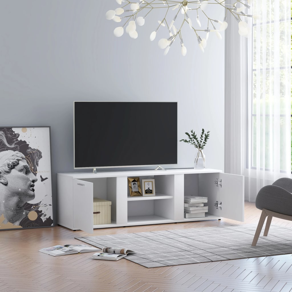 Mobile Porta TV Bianco 120x34x37 cm in Truciolato cod mxl 62083