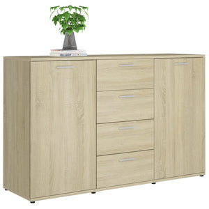 Credenza Rovere Sonoma 120x35,5x75 cm in Truciolato cod mxl 59637