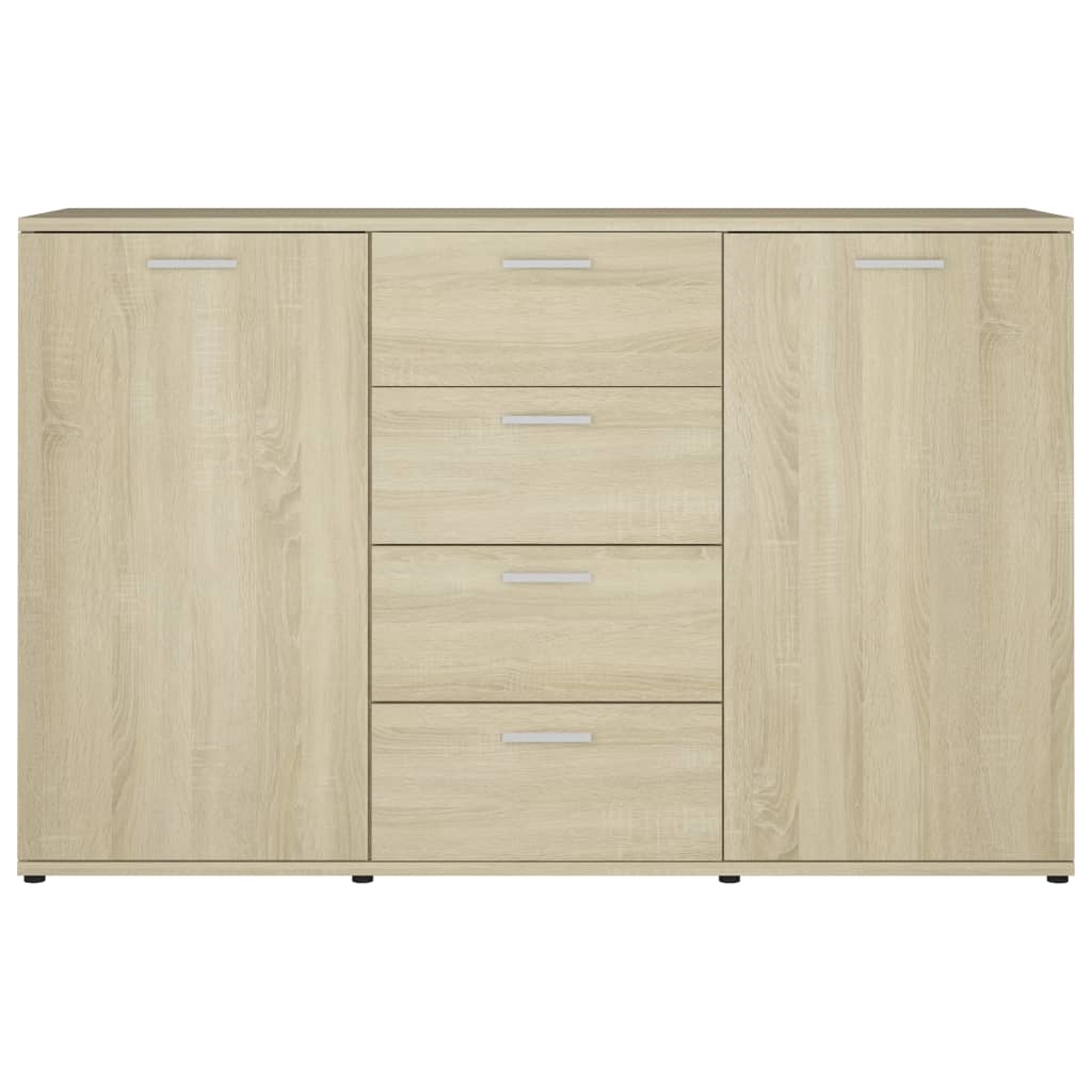 Credenza Rovere Sonoma 120x35,5x75 cm in Truciolato cod mxl 59637