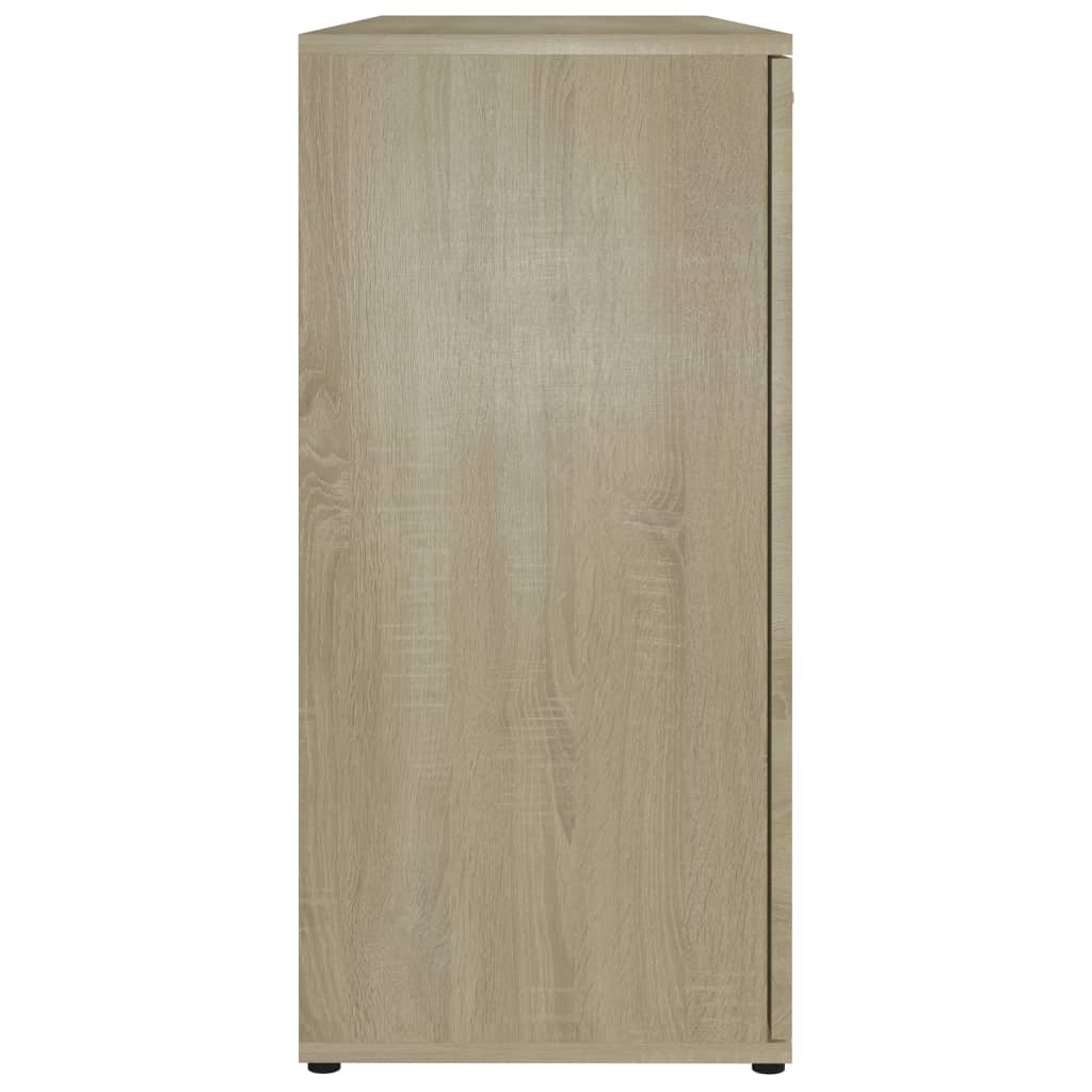 Credenza Rovere Sonoma 120x35,5x75 cm in Truciolato cod mxl 59637