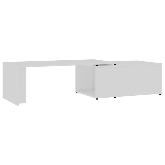 Tavolino da Salotto Bianco 150x50x35 cm in Legno Multistrato cod mxl 29746