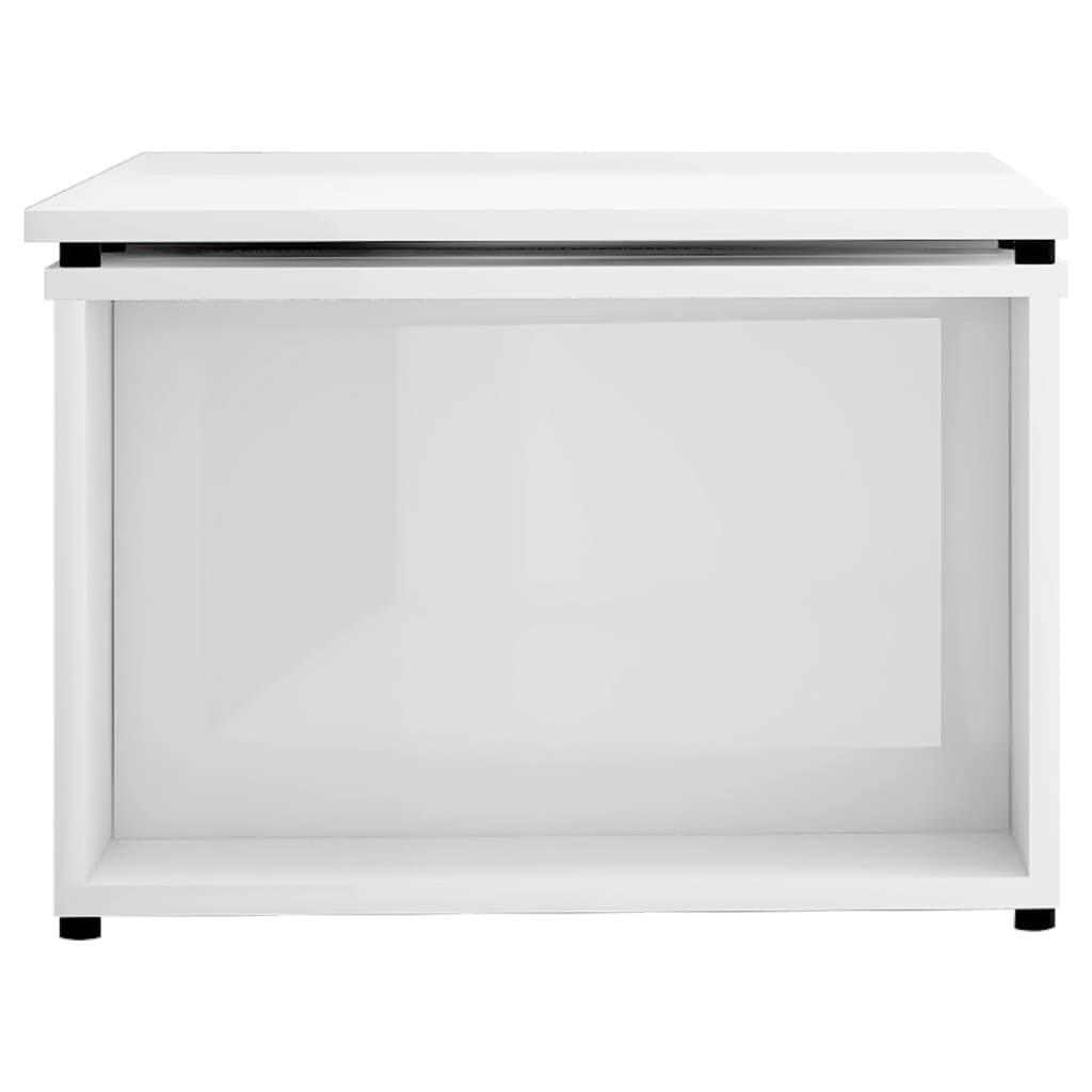 Tavolino da Caffè Bianco Lucido 150x50x35 cm in Truciolato cod mxl 13588