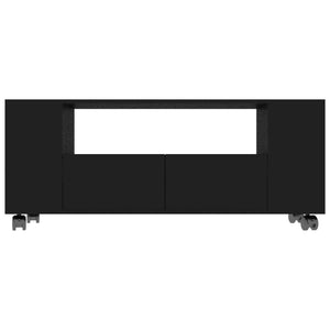 Mobile Porta TV Nero 120x35x48 cm in Legno Multistrato 801347