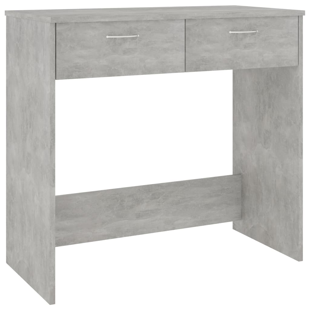 Scrivania Grigio Cemento 80x40x75 cm in Truciolato 801359