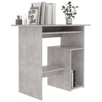 Scrivania Grigio Cemento 80x45x74 cm in Legno Multistrato 801368