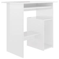 Scrivania Bianco Lucido 80x45x74 cm in Legno Multistratocod mxl 73399