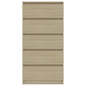 Credenza con Cassetti Rovere Sonoma 60x35x121 cm in Truciolato cod 11471