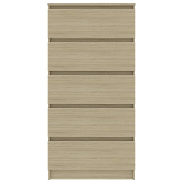 Credenza con Cassetti Rovere Sonoma 60x35x121 cm in Truciolato cod 11471