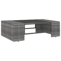 Set Divani da Giardino 3 pz in Polyrattan Grigio cod mxl 63750