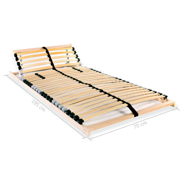 Reti a Doghe 2 pz 7 Zone con 28 Doghe in Legno 70x200 cm cod mxl 58826