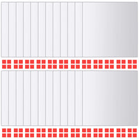 Piastrelle a Specchio 48 pz Quadrate in Vetro cod mxl 67886