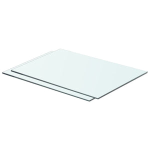 Mensole in Vetro Trasparente 2 pz 50x30 cm cod mxl 33700