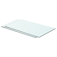 Mensole in Vetro Trasparente 2 pz 60x30 cm cod mxl 33661