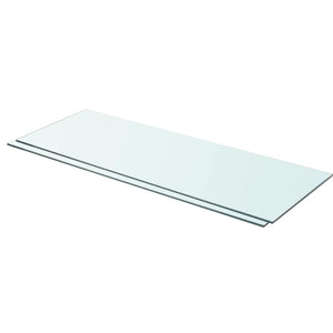 Mensole in Vetro Trasparente 2 pz 80x30 cm cod mxl 33695