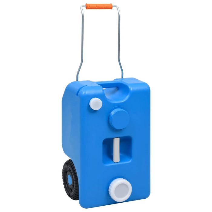 Serbatoio d'Acqua con Ruote per Campeggio 25 L Blu 30131