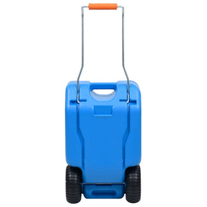 Serbatoio d'Acqua con Ruote per Campeggio 25 L Blu 30131