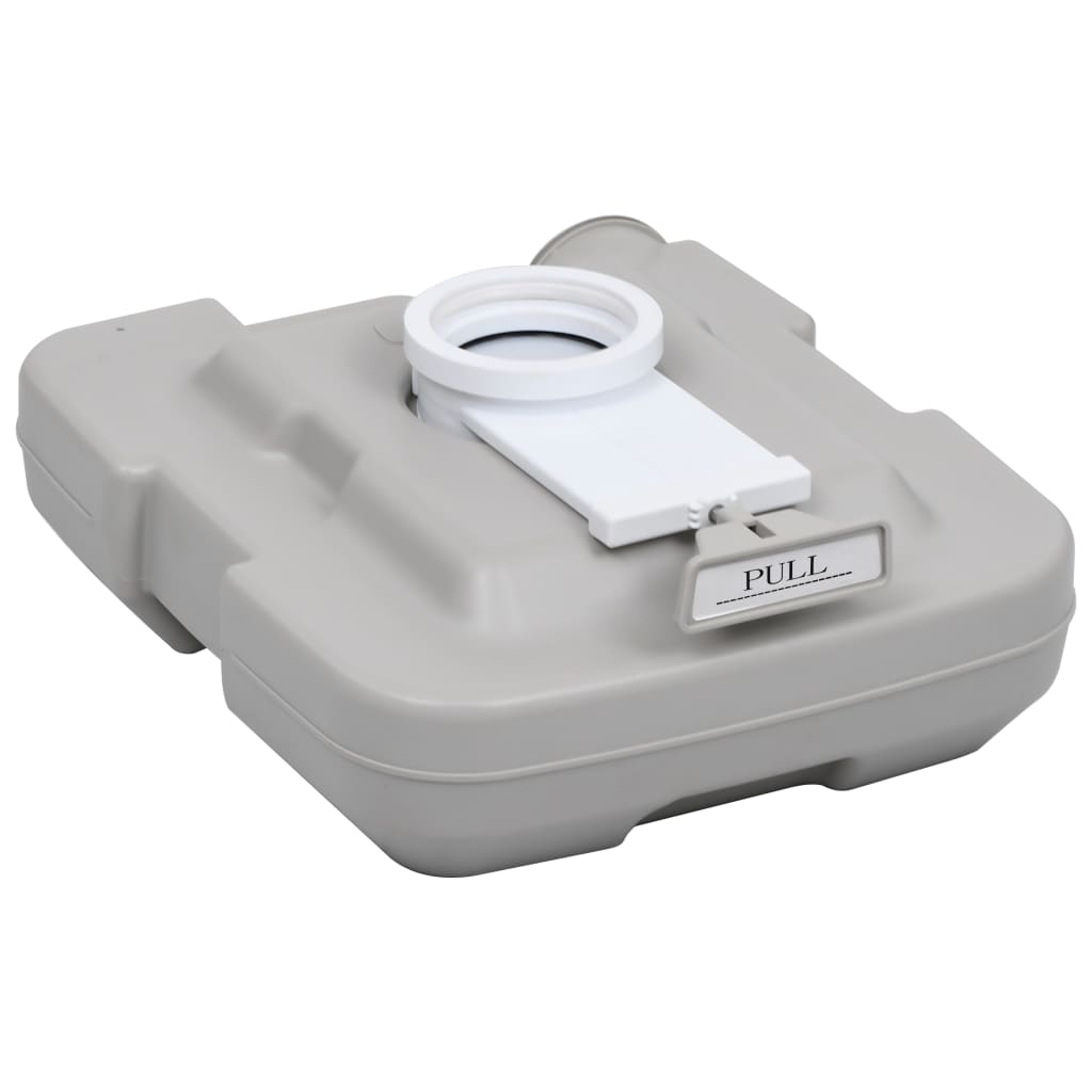 WC Portatile per Campeggio Grigio 10+10 L 30136