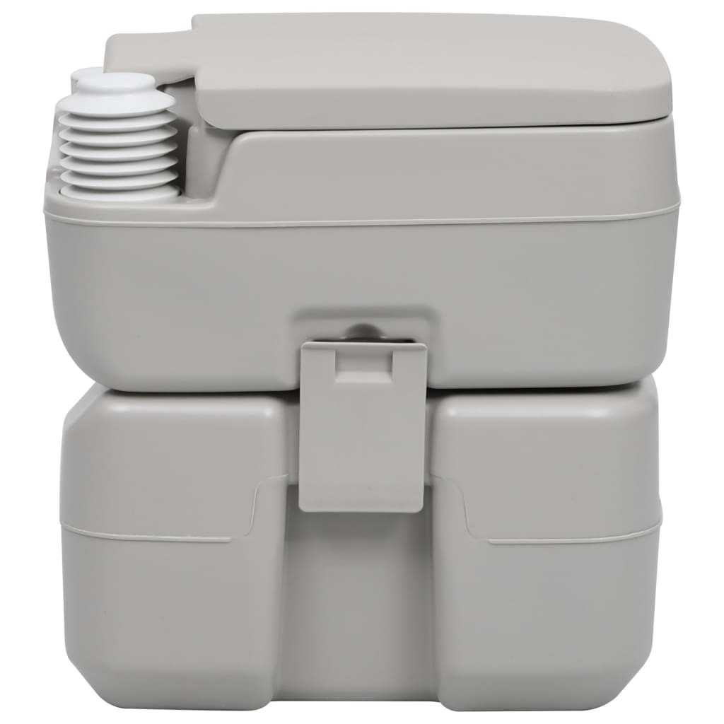 WC Portatile per Campeggio Grigio 20+10 L 30137