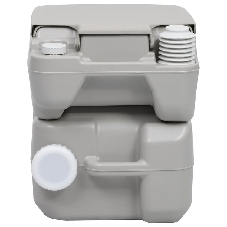 WC Portatile per Campeggio Grigio 20+10 L 30137