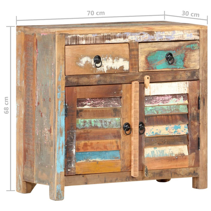 Credenza 70x30x68 cm in Legno Massello di Recupero cod mxl 58391