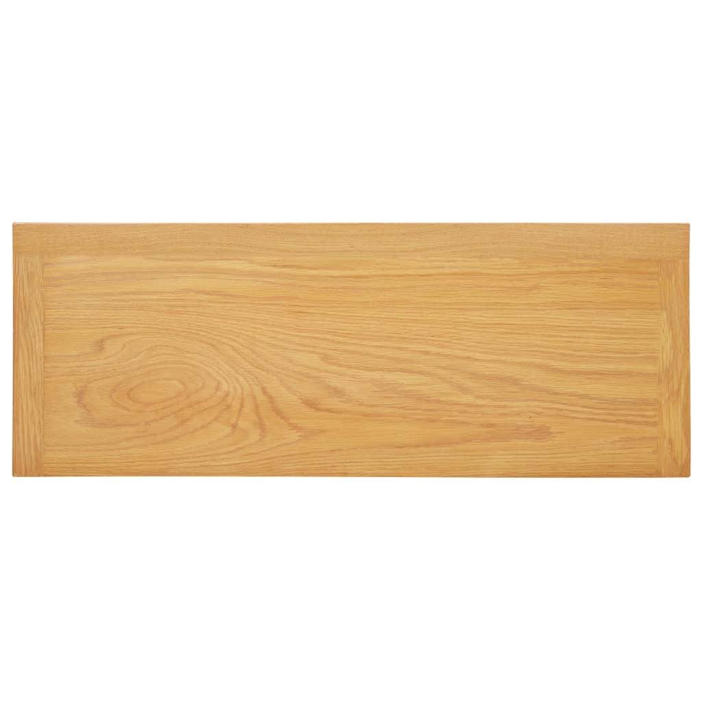 Tavolo Consolle 83x30x73 cm in Legno Massello di Rovere 288638