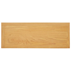 Tavolo Consolle 83x30x73 cm in Legno Massello di Rovere 288638