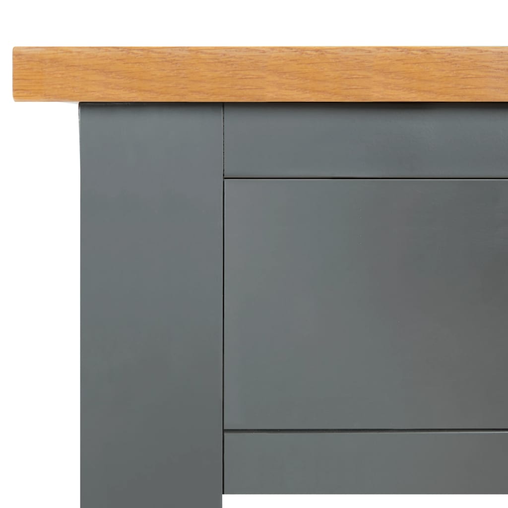 Tavolo Consolle 83x30x73 cm in Legno Massello di Rovere 288638