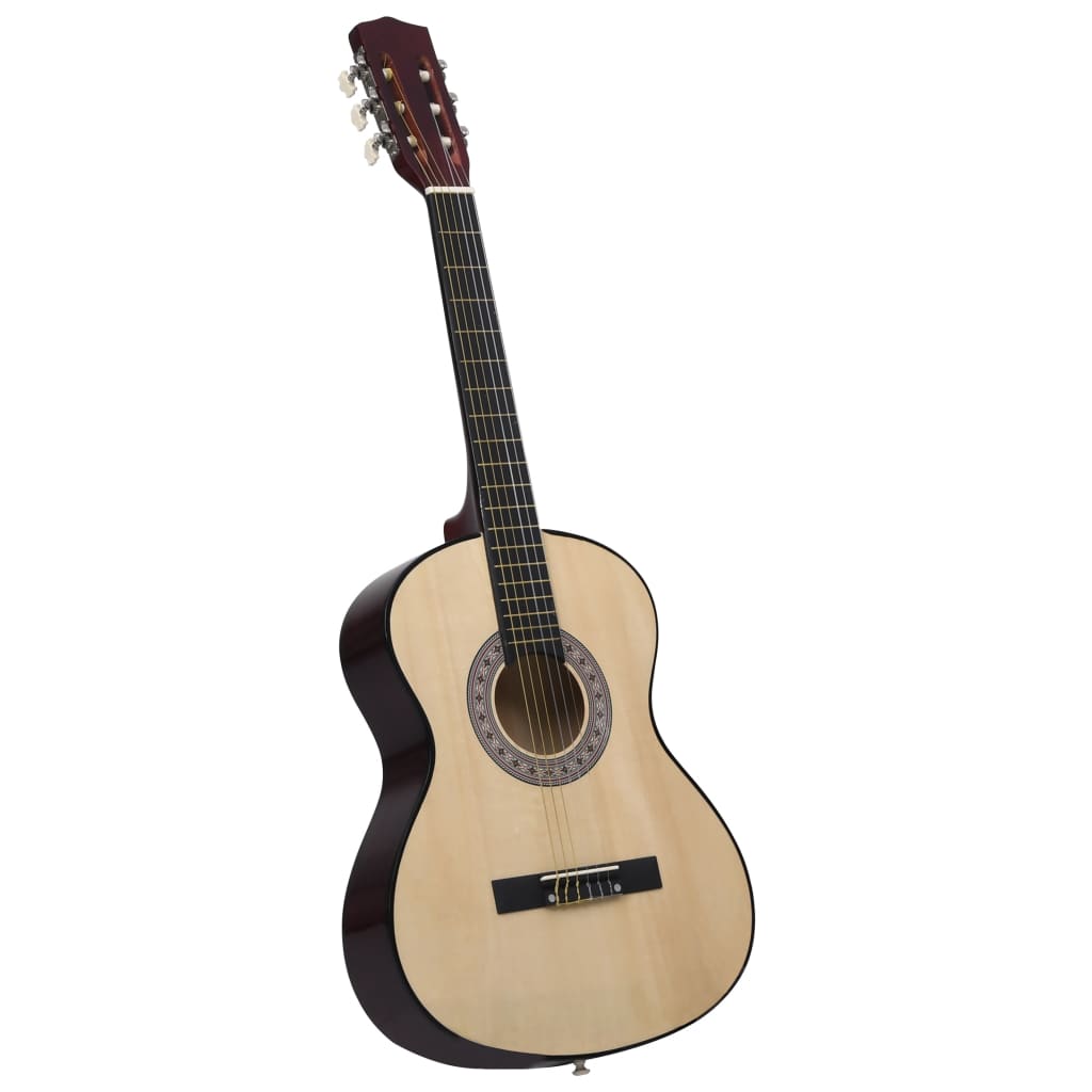 Chitarra Classica per Principianti Nera 4/4 39" in Tiglio 70106