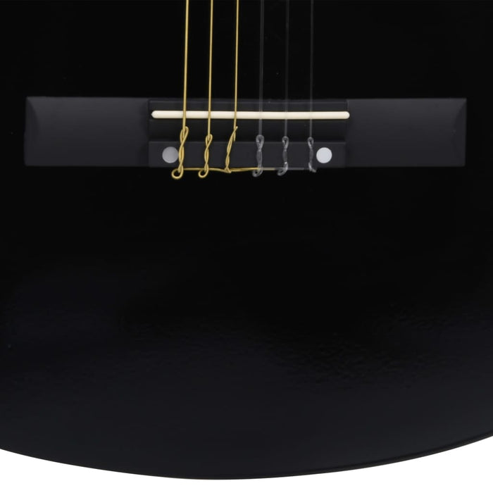 Chitarra Classica per Principianti Nera 4/4 39" in Tiglio      cod mxl 69320