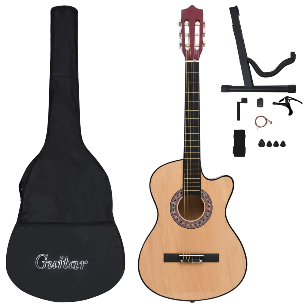 Set Chitarra Acustica Western 12 pz con 6 Corde 38"     cod mxl 70959