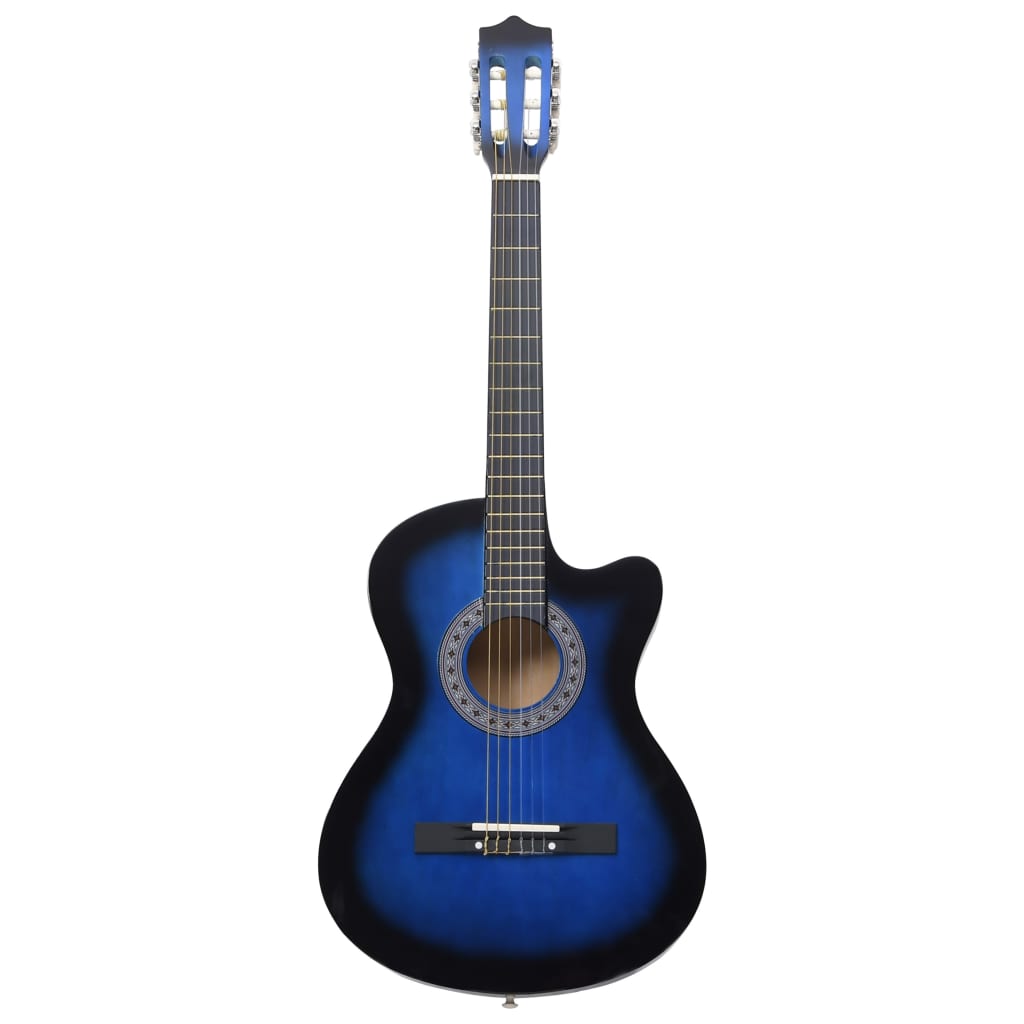 Chitarra Classica Cutaway Western 6 Corde 38" Blu Ombreggiato 70134