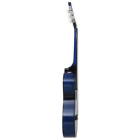 Chitarra Classica Cutaway Western 6 Corde 38" Blu Ombreggiato 70134