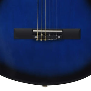 Chitarra Classica Cutaway Western 6 Corde 38" Blu Ombreggiato 70134