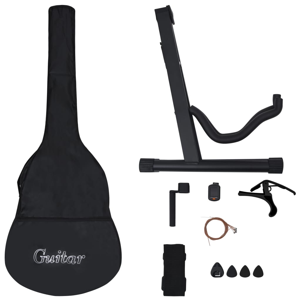 Set Chitarra Classica Western 12 pz con 6 Corde Blu 38" 70135