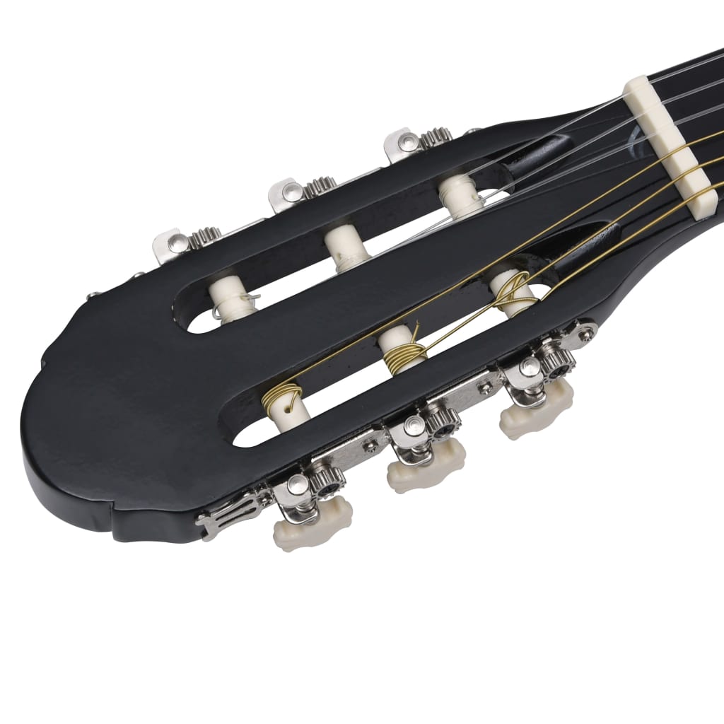 Chitarra Classica Western con Equalizzatore e 6 Corde Nera 70138