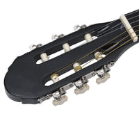 Set Chitarra Western 12 pz con Equalizzatore e 6 Corde Nera 70139