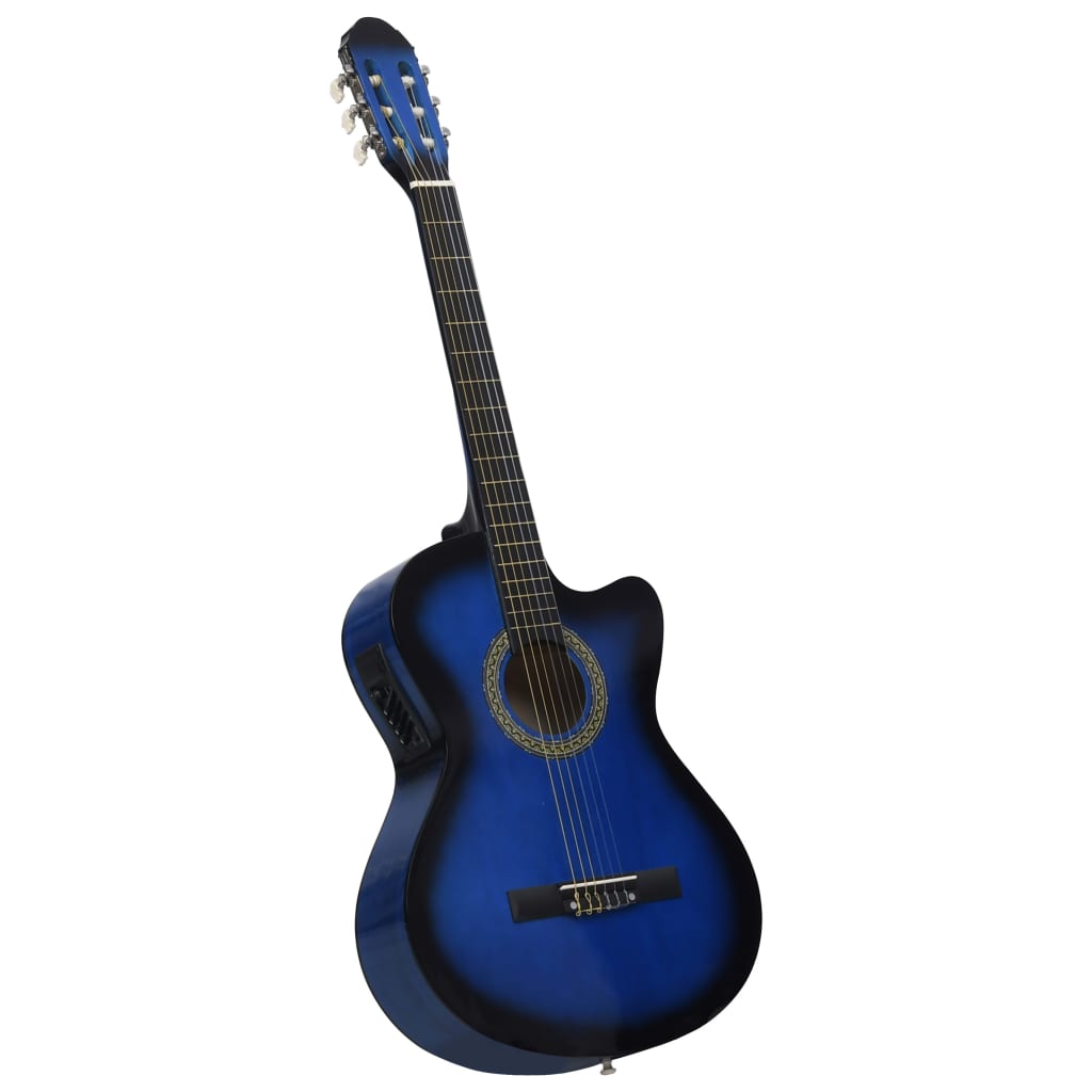 Chitarra Classica Western con Equalizzatore e 6 Corde Blu    cod mxl 63280