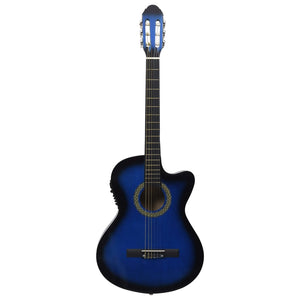 Set Chitarra Western 12 pz con Equalizzatore e 6 Corde Blu 70141