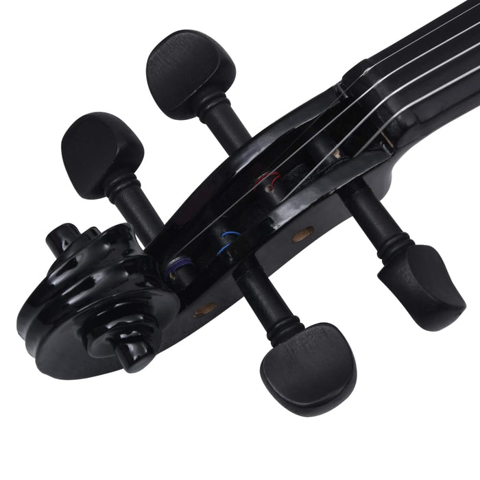 Set Completo Violino con Arco e Mentoniera Nero 4/4 70143