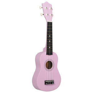 Set Ukulele Soprano con Borsa per Bambini Rosa 21" 70148